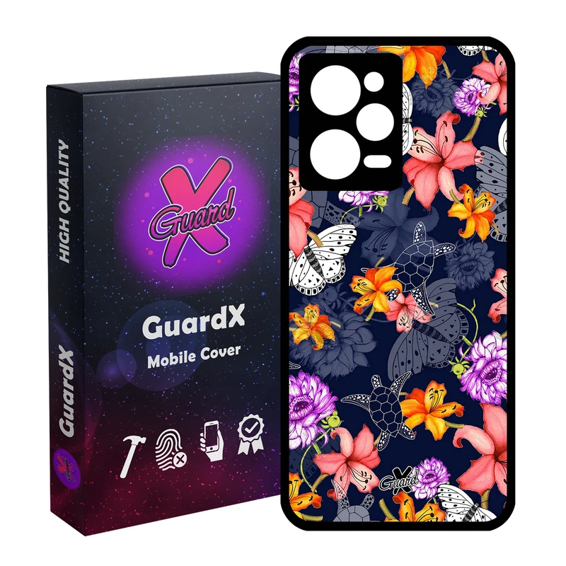 کاور گارد ایکس طرح گل مدل Glass10207 مناسب برای گوشی موبایل شیائومی Redmi Note 12 Pro 5G/Poco X5 Pro 5G/Note 12 Pro Pro speed