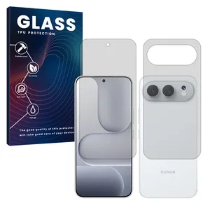 Glass Matte Hydrogel Screen Protector for Honor 500 mobile phone along with the back protector
