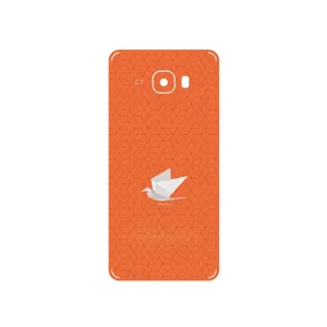 MAHOOT Minimalist origami bird Cover Sticker for Samsung Galaxy C7