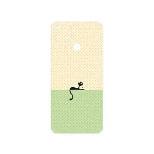 MAHOOT Minimal Internet Cat Icon Cover Sticker for Realme C25s