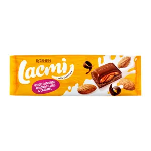 شکلات شیری با مغز بادام درختی روشن - 90 گرم