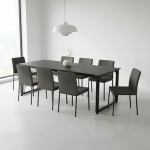 میز ناهارخوری شش نفره دیزم مدل مونتاژی LNC_asm_180×90