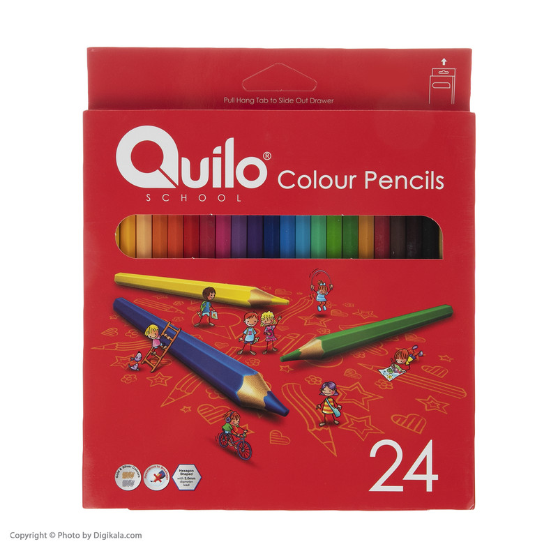 مداد رنگی 24 رنگ کوییلو کد 634004