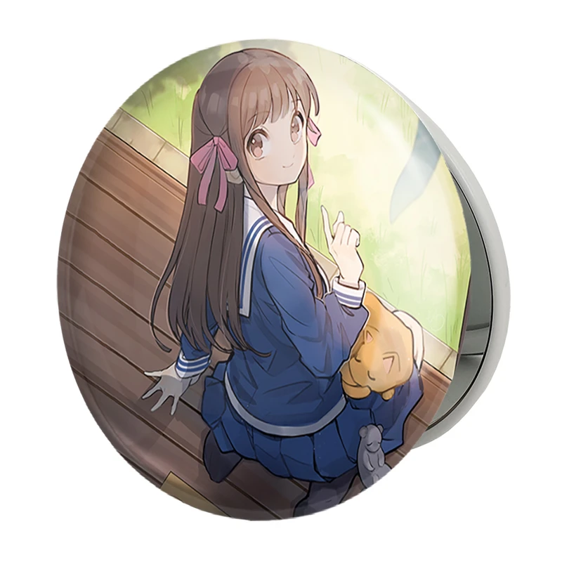 آینه جیبی خندالو طرح هوندا انیمه سبد میوه مدل تاشو کد 33997