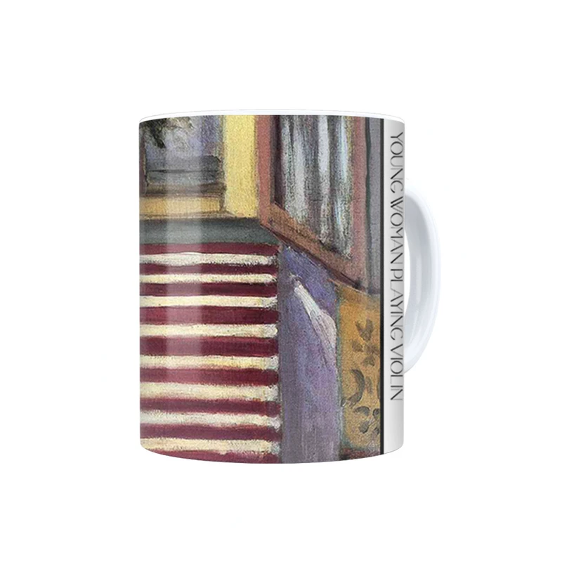 ماگ ترمه طراحان ایده مدل زن جوان در حال ویولون زدن از ماتیس کد art0702