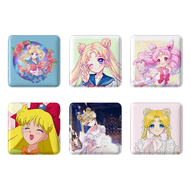 مگنت خندالو طرح انیمه سیلور مون Sailor Moon کد 955B مجموعه 6 عددی