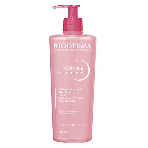 ژل شستشوی صورت بایودرما مدل Crealine حجم 500 میلی لیتر