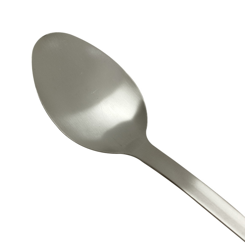 کفگیر مدل استیل دسته چوبی کد 1silver