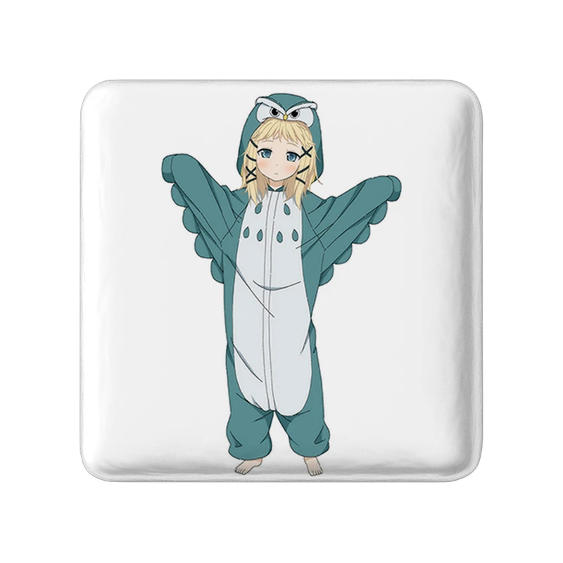 مگنت خندالو طرح تینا انیمه گلوله سیاه مدل مربعی کد 35821