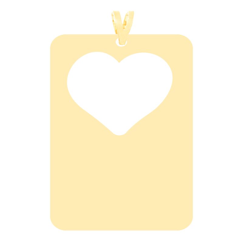آویز گردنبند طلا 18 عیار زنانه کرابو طرح قلب مدل Kr3192 -  - 1