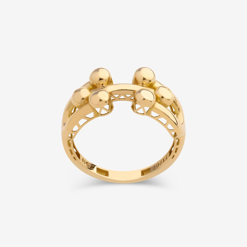 انگشتر طلا 18 عیار زنانه طلای صداقت مدل 06 سایز 53