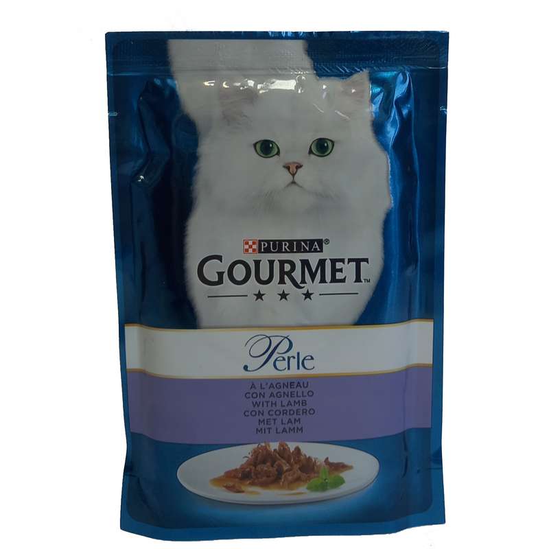 پوچ گربه گورمت مدل گوشت بره وزن 85 گرم