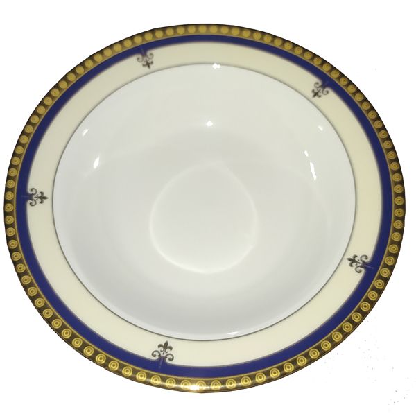 کاسه سالاد خوری چینی زرین ایران مدل ونوس سرمه ای درجه عالی بسته 6 عددی