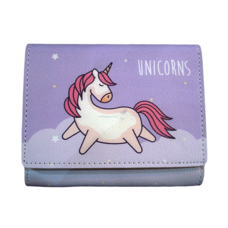 کیف پول دخترانه مدل unicorns کد Al-1025