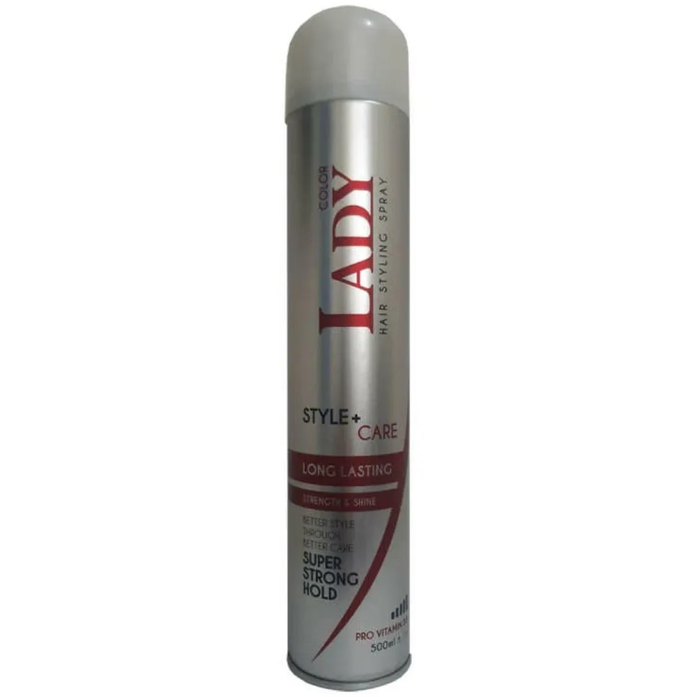 اسپری حالت دهنده مو لیدی مدل Super Strong حجم 500 میلی لیتر