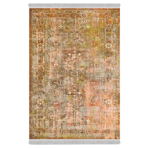 فرش پارچه‌ای دفه مدل فرشینه طرح مدرن کد 584