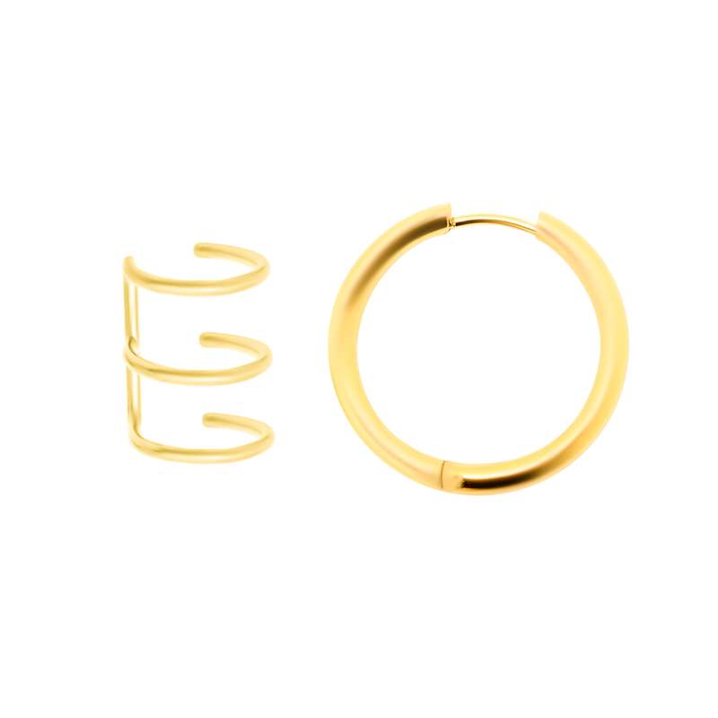 پیرسینگ گوش زنانه پایتخت مدل PS726006_GO مجموعه 2 عددی پیرسینگ گوش زنانه پایتخت مدل PS726006_GO مجموعه 2 عددی