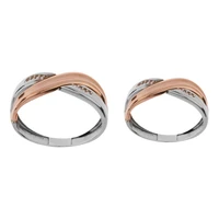 ست حلقه طلا 18 عیار زنانه و مردانه مایا ماهک مدل MR1357