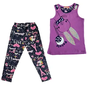 ست تاپ و شلوار دخترانه مدل خرگوش بازیگوش