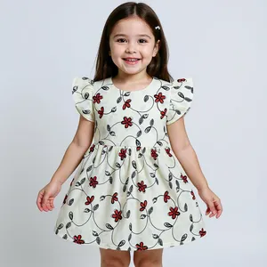 پیراهن دخترانه گنجشکک مدل گل بهار