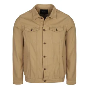 کت مردانه پاتن جامه مدل کتان کد 111221030148122 رنگ کرم