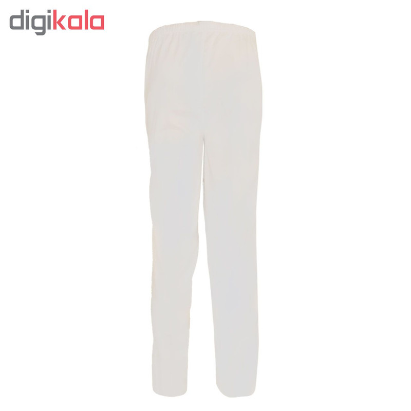 شلوار کار مدل ساده IGD رنگ سفید