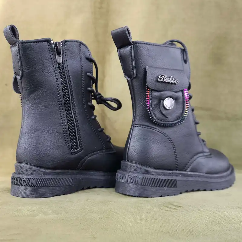 نیم بوت دخترانه مدل WinyQ-ZipQ BlkQ-118008