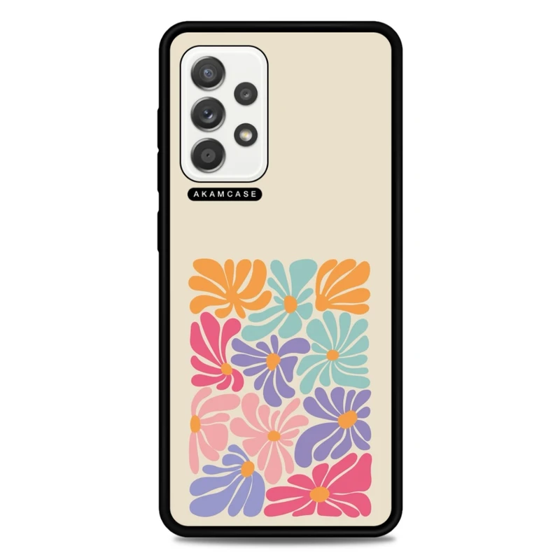 کاور آکام مدل AMC-WSGA52-FLOWERS-18 مناسب برای گوشی موبایل سامسونگ Galaxy A52