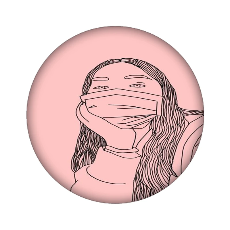 استیکر تزئینی موبایل مدل دختر کد 2527