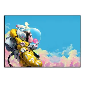 تابلو شاسی بکلیت طرح گرافیکی دختر فضانورد مدل SH-S5397