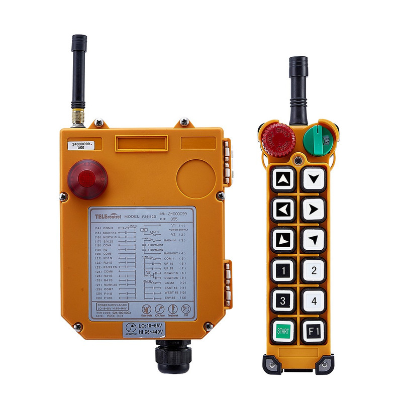 ریموت کنترل صنعتی تله کنترل مدل F24-12D ریموت کنترل صنعتی تله کنترل مدل F24-12D
