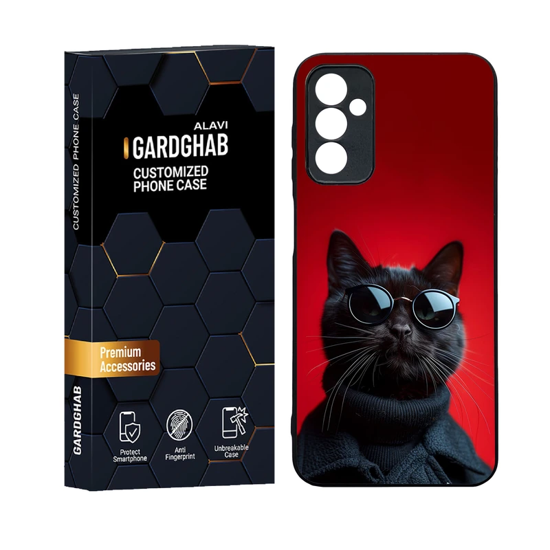 کاور گارد قاب علوی دورژله ای پشت گلس مدل کارتونی و انیمه مناسب برای گوشی موبایل سامسونگ Galaxy F13