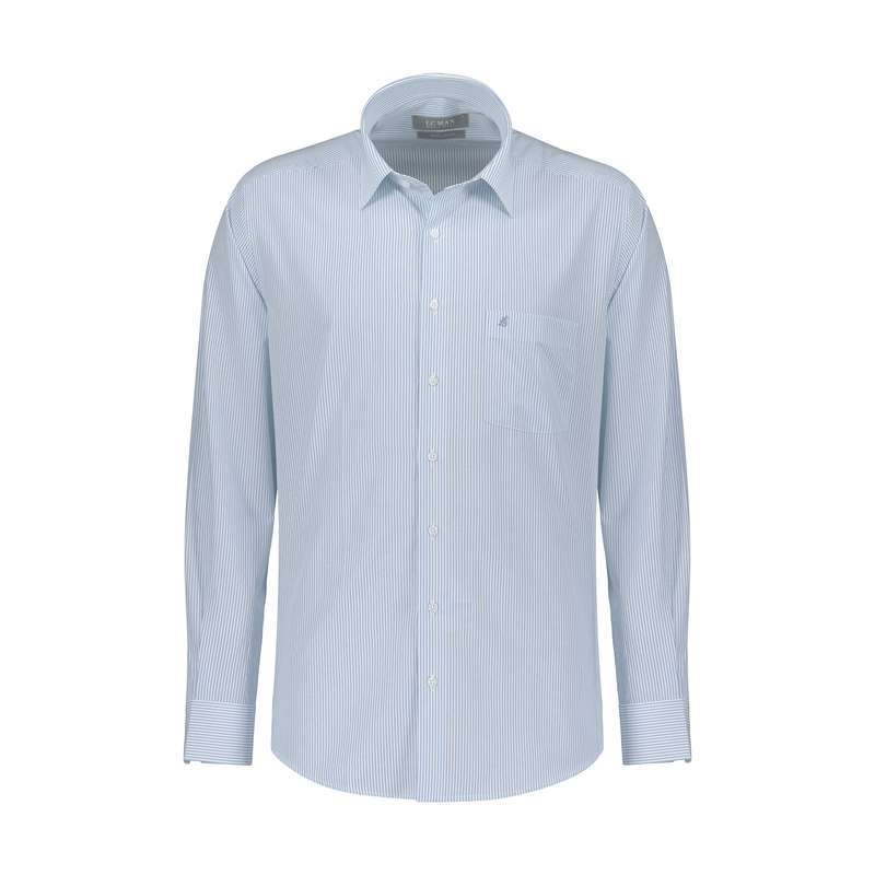 پیراهن آستین بلند مردانه ال سی من مدل 02181290-blue 175