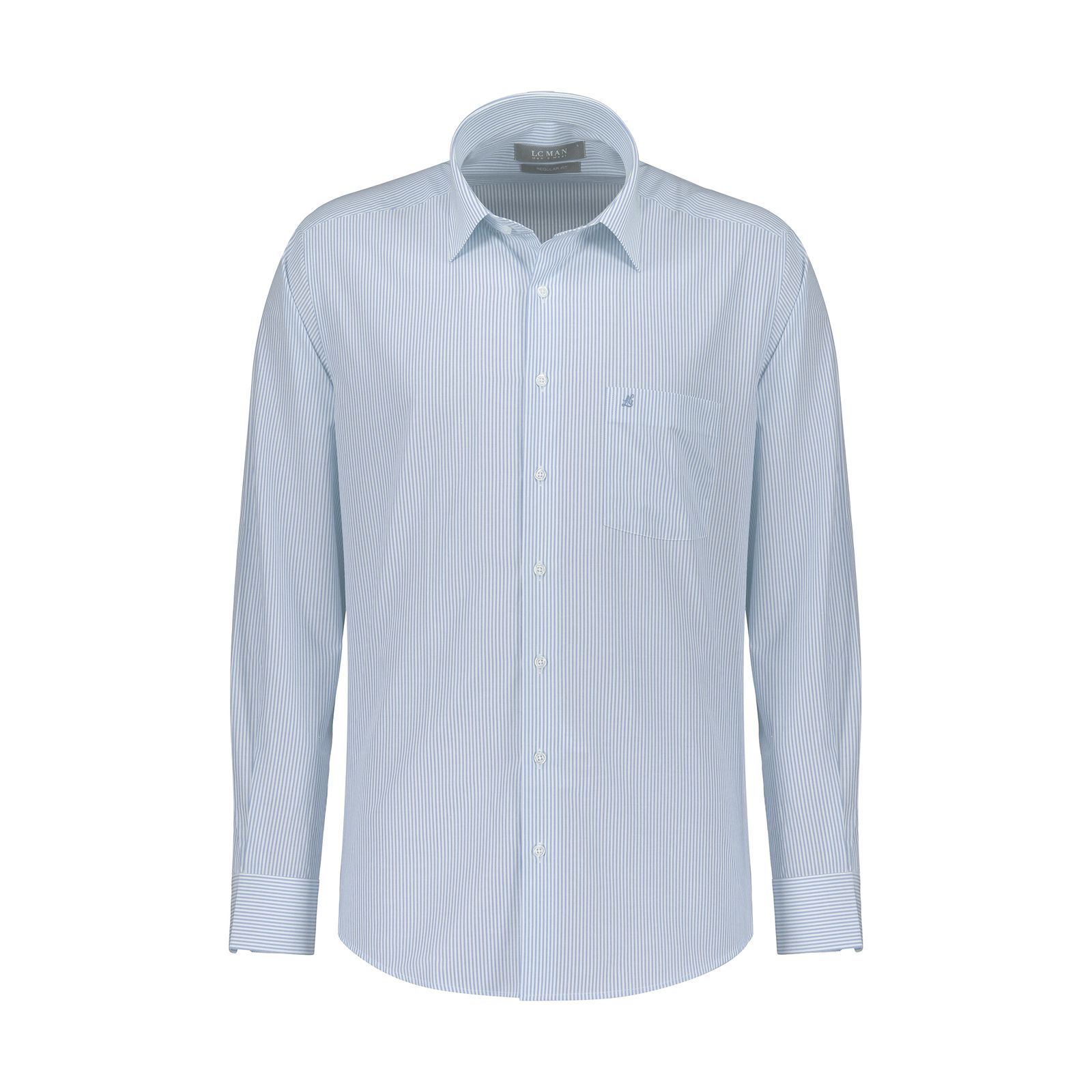 پیراهن آستین بلند مردانه ال سی من مدل 02181290-blue 175 -  - 1