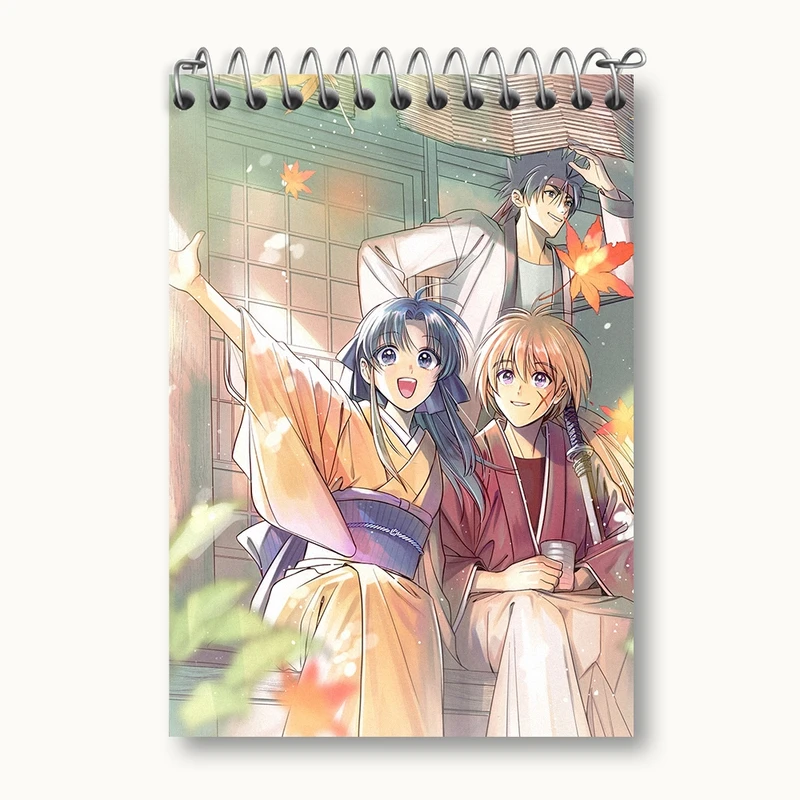 دفتر یادداشت 50 برگ خندالو مدل انیمه رورونی کنشین کد 34878