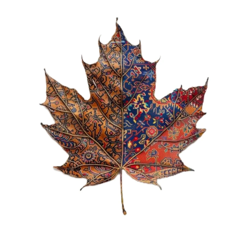 استیکر پارچه و لباس پاد آفرین مدل برگ درخت طرح ایرانی کد 3807