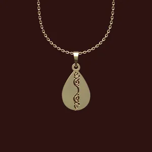 گردنبند طلا 18 عیار زنانه مدوپد مدل هندسی کد W2-1-1146