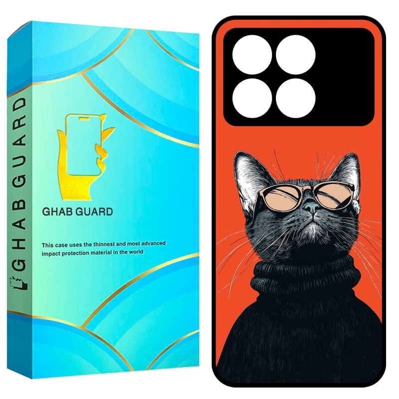 کاور قاب گارد طرح گربه مدل GCHPK70P مناسب برای گوشی موبایل شیائومی Redmi K70 Pro 5G / Poco X6 Pro