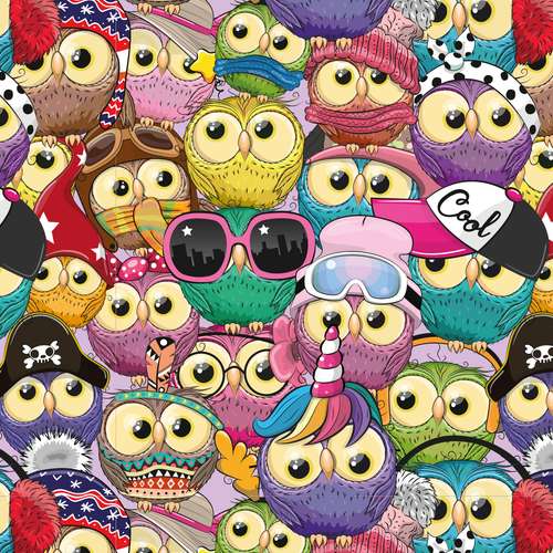 شیشه مات کن تُکتم مدل cute owl