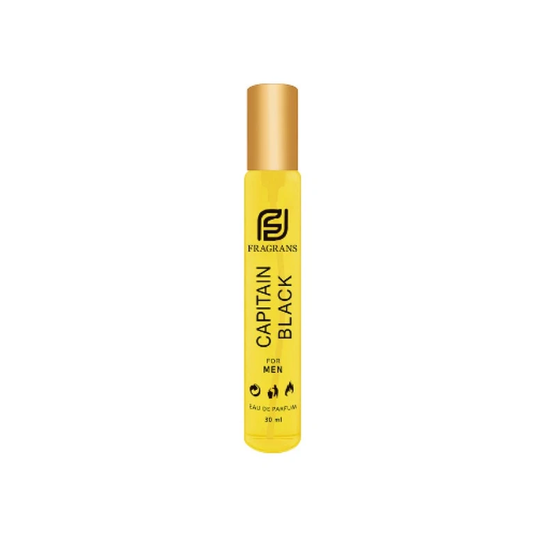 عطر جیبی مردانه فراگرنس مدل کاپیتان بلک حجم 30 میلی لیتر