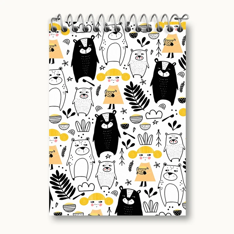 دفتر یادداشت 50 برگ خندالو مدل خرس و دختر کد N726