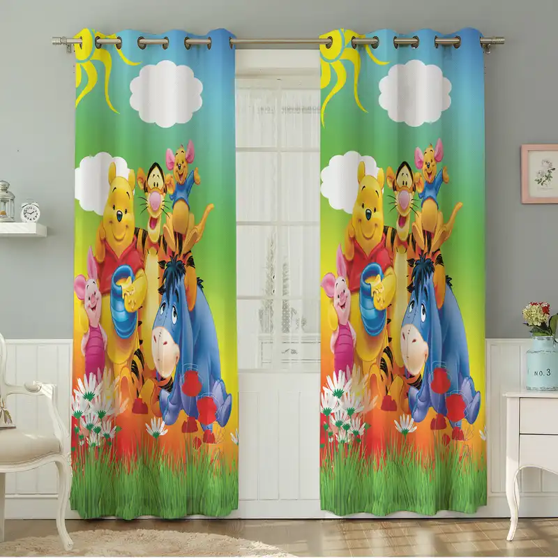 پرده نیروانا طرح کودک  مدل مخمل کد 8395 سایز 140×280 سانتی متر