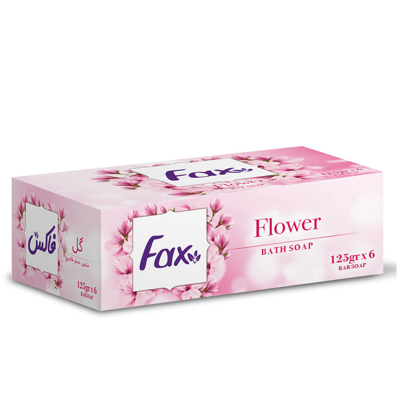 صابون فاکس مدل Flower وزن 125 گرم مجموعه 8 عددی
