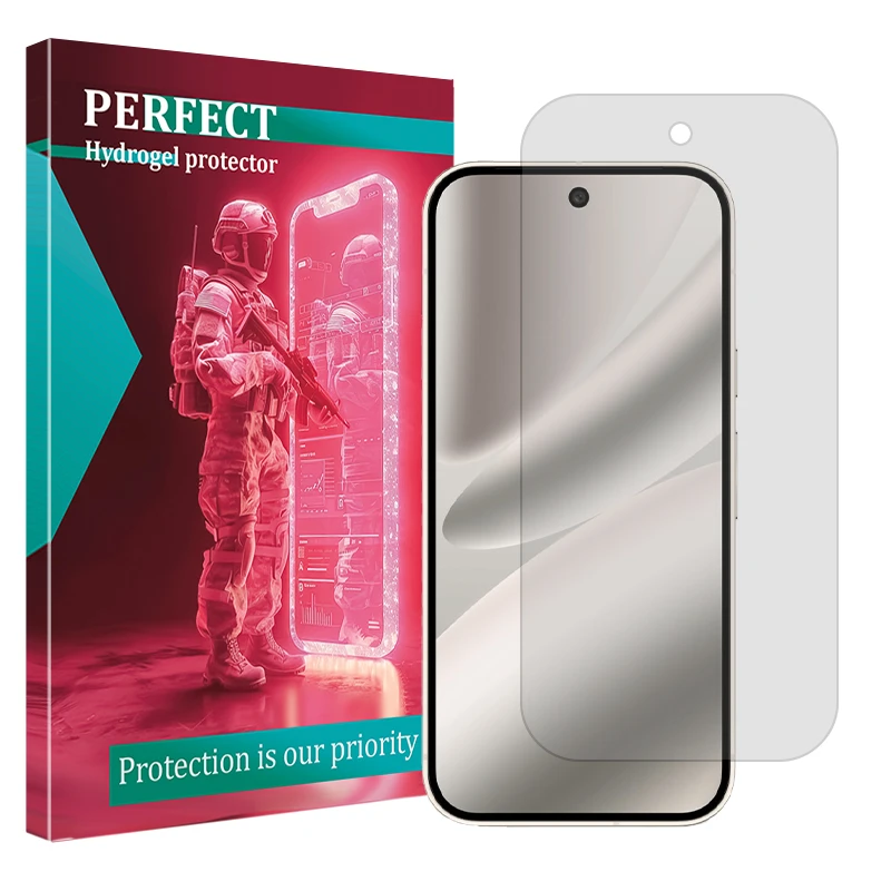 محافظ صفحه نمایش شفاف پرفکت مدل Tough مناسب برای گوشی موبایل گوگل Pixel 10 Pro