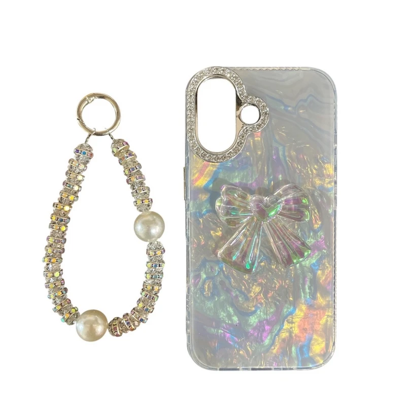 کاور مدل shayni مناسب برای گوشی موبایل اپل IPHONE 16 به همراه بند آویز