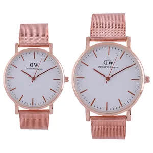 ست ساعت مچی عقربه ای زنانه و مردانه مدل DW 13749 -ST-R-S