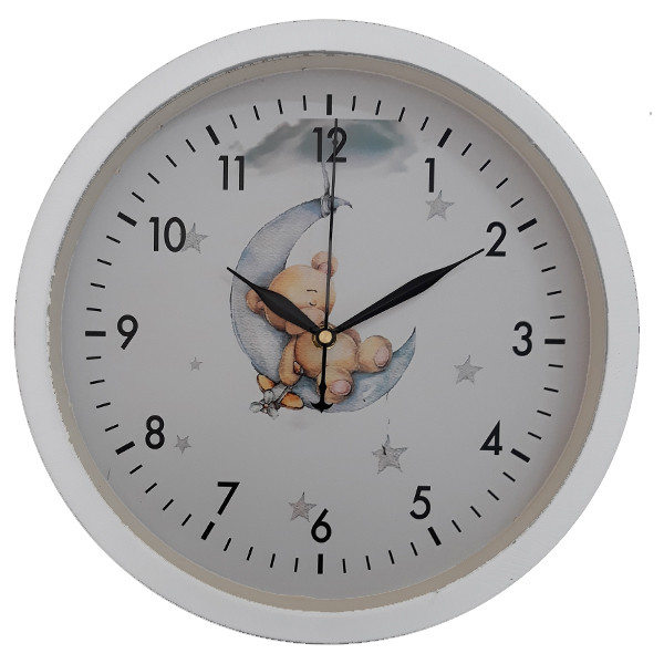 لوستر و آباژور کودک مدل خرس کد 40225 به همراه چراغ خواب و ساعت مجموعه 4 عددی