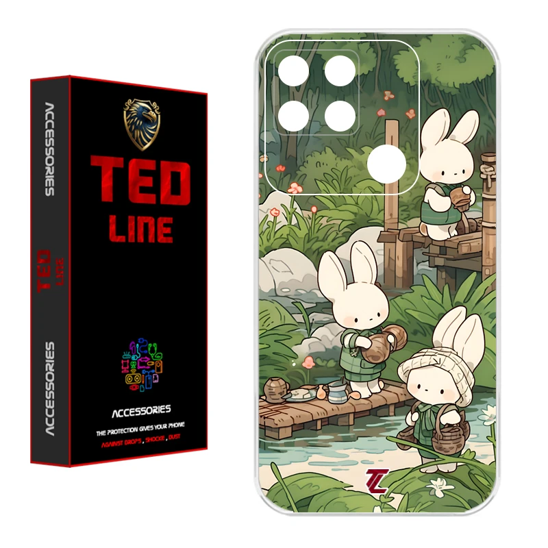 کاور تدلاین طرح خرگوش کد 1182 مناسب برای گوشی موبایل شیائومی Redmi 10A / 9C