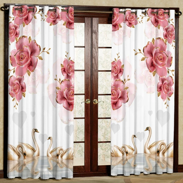 پرده مدل مخمل پانچی کد 7579 سایز 280x140 سانتی متر