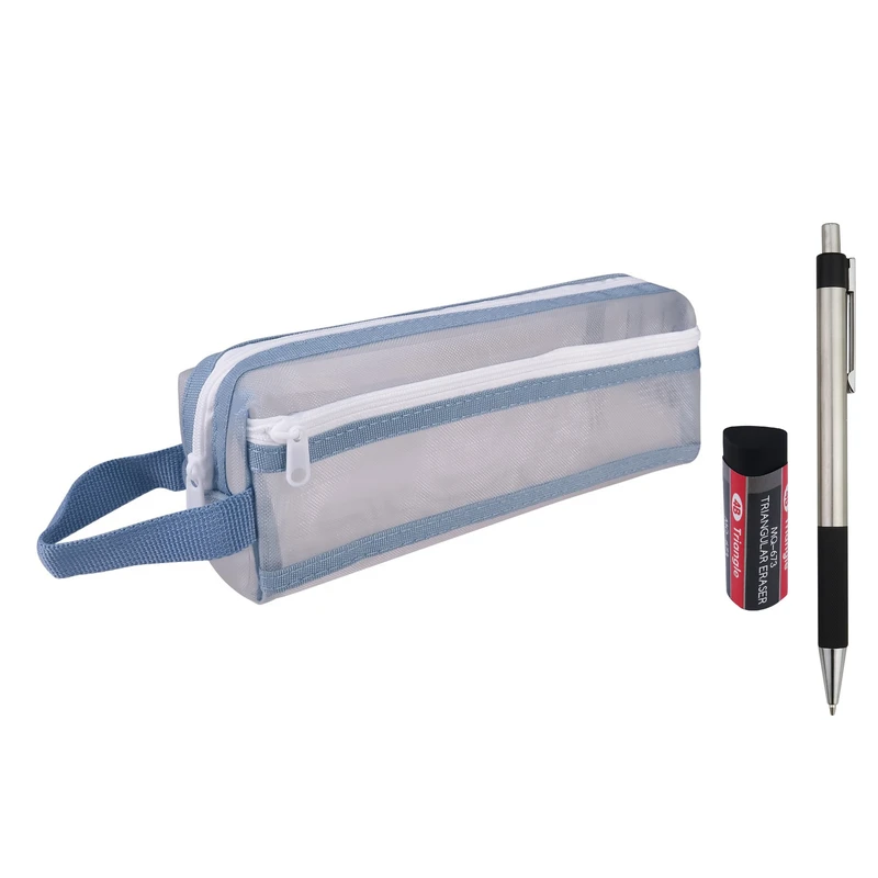 جامدادی مدل bluma_70 به همراه مداد نوکی و پاک کن